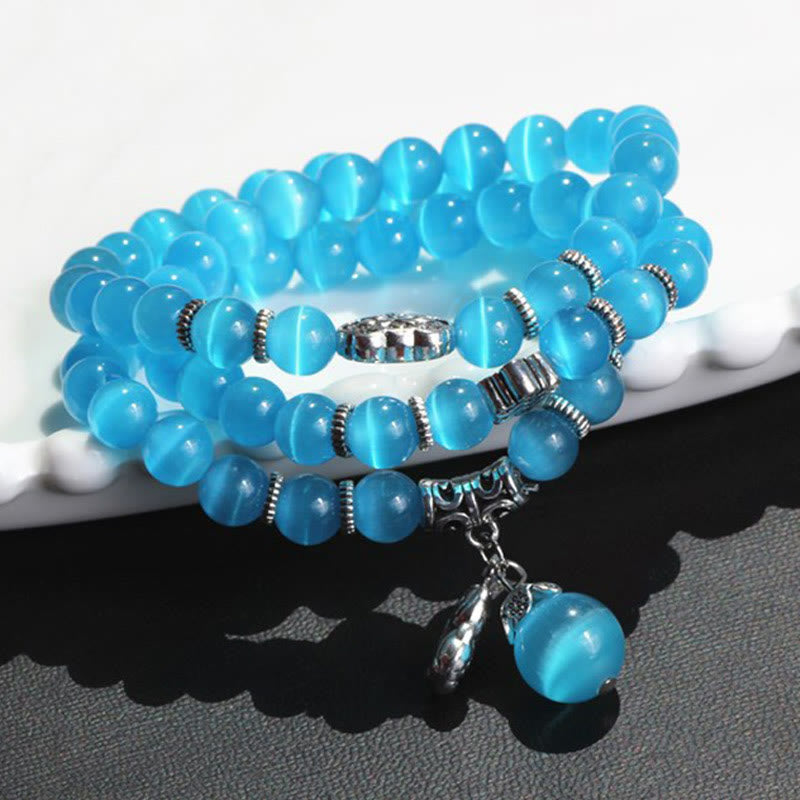 Cat Eye PiXiu Triple Wrap Bracelet, image 30, healing bracelet