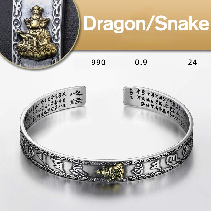 Chinese Zodiac Natal Buddha Protection Bracelet – Elastic stretch cord, easy wear comfort bracelet fit