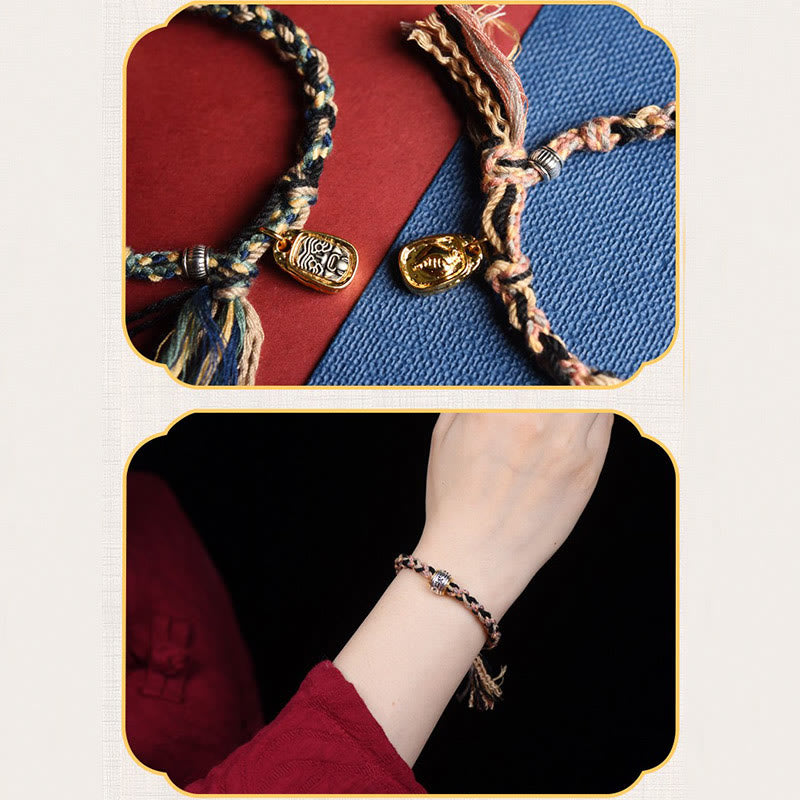 Zakiram Goddess Bracelet – Two-panel display with flat lay detail and wrist-worn lifestyle shot, handmade bracelet