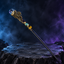 Handmade Clear Quartz Crystal Magic Ritual Wand with Wooden Shaft - hero shot