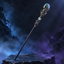 Handmade Green Aventurine Crystal Magic Ritual Wand with Wooden Shaft - hero shot