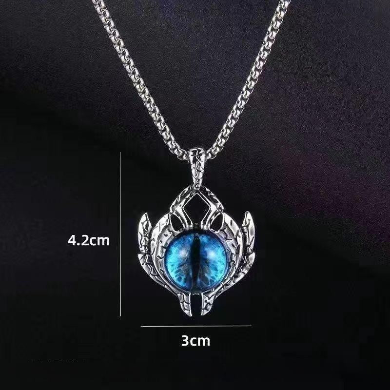 Men's Evil Eye Box Chain Necklace – Color option 4 of 4 shown on the box chain