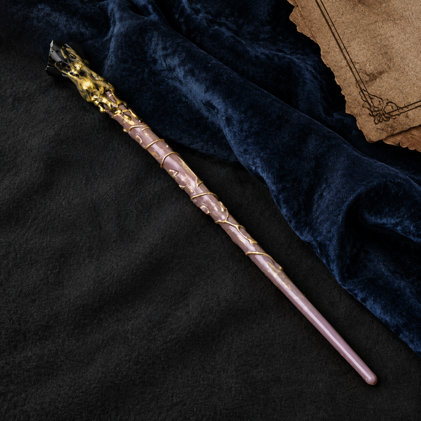 Black Obsidian Raw Stone Magic Wand Handmade Crystal Altar – Handmade 32-38cm - magic_wand_34cm_flat_lay_square Hauptbild