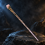 Natural Rose Quartz Raw Stone Magic Wand - Handmade 32-38cm - magic_wand_sku07_34cm_hero_square