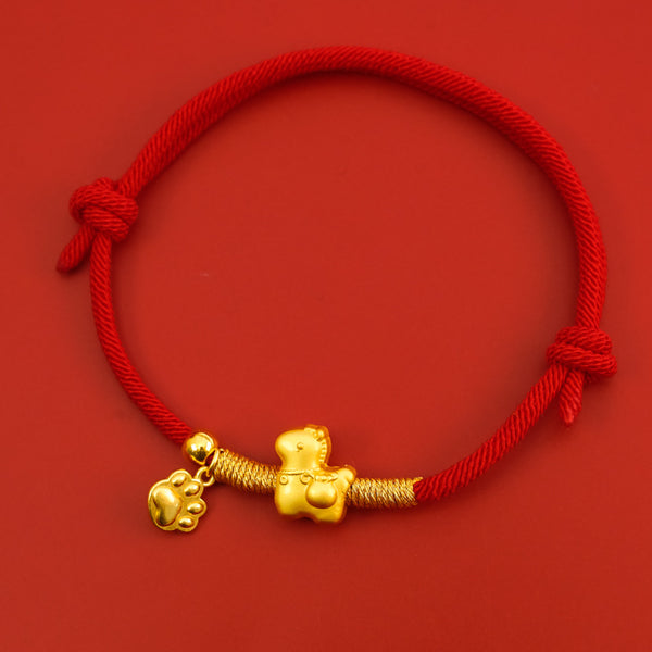 2026 Horse Year Lucky Pet Necklace – Luck / M 30-50CM, angled view, amulet necklace
