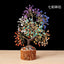 Colorful Crystal Wealth Tree – Rainbow seven-color chakra tree, prosperity decor
