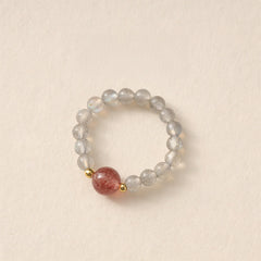 Moonstone Pi Xiu Ring for Emotional Balance & Serenity