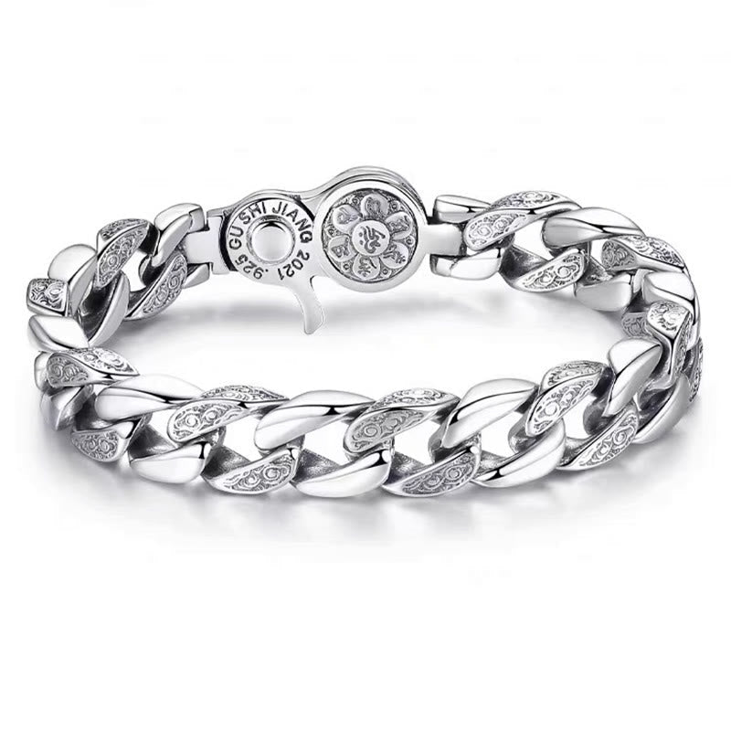 Tibetan Om Mani Padme Hum Cuff Bracelet