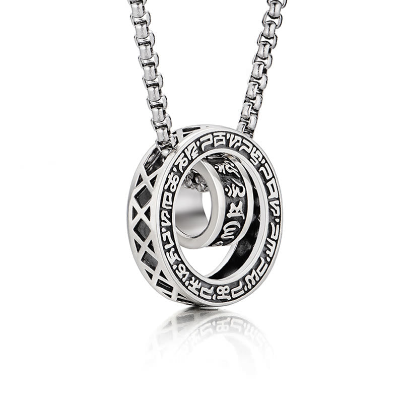 Om Mani Padme Hum Sterling Silver Pendant Necklace Secondary image