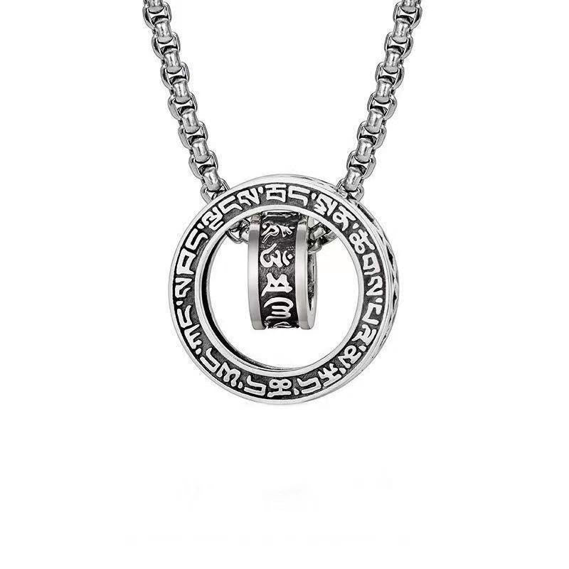 Prayer Wheel Patron Saint Amulet Buddhist Pendant