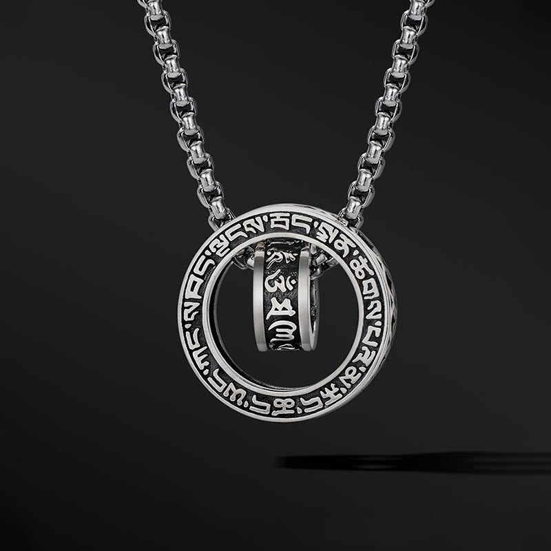 Meditation Healing Six Words Buddhist necklace